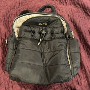 Itzy Ritzy Black Puffer Backpack diaper bag